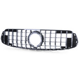 Sportrooster geschikt voor Mercedes GLC X253 - CHROOM/GLANS ZWART - met houder voor frontcamera - 2020-2022