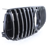 Sportrooster geschikt voor Mercedes GLC X253 - CHROOM/GLANS ZWART - met houder voor frontcamera - 2020-2022