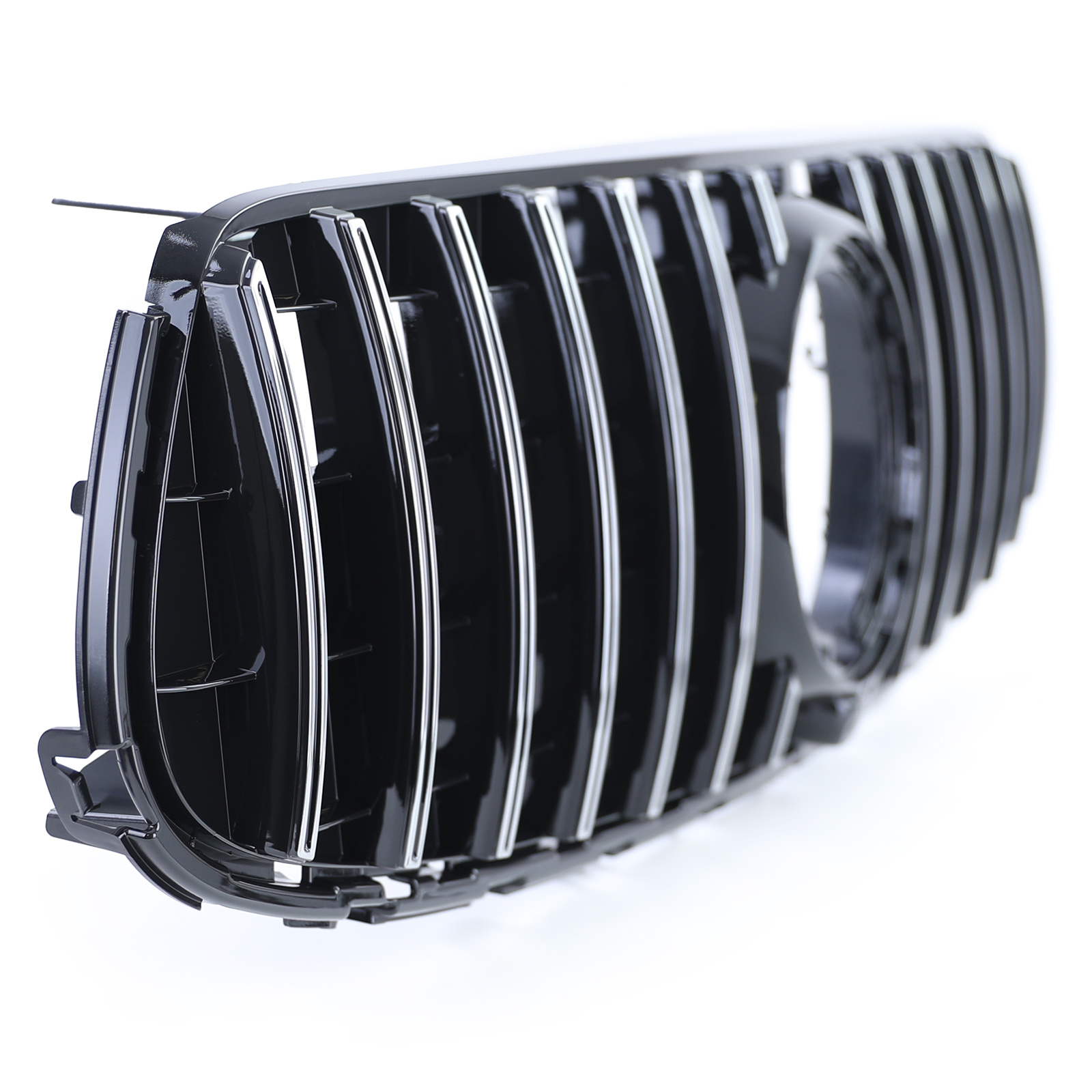 Sportrooster geschikt voor Mercedes GLC X253 - CHROOM/GLANS ZWART - met houder voor frontcamera - 2020-2022