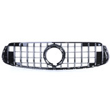 Sportrooster geschikt voor Mercedes GLC X253 - CHROOM/GLANS ZWART - met houder voor frontcamera - 2020-2022