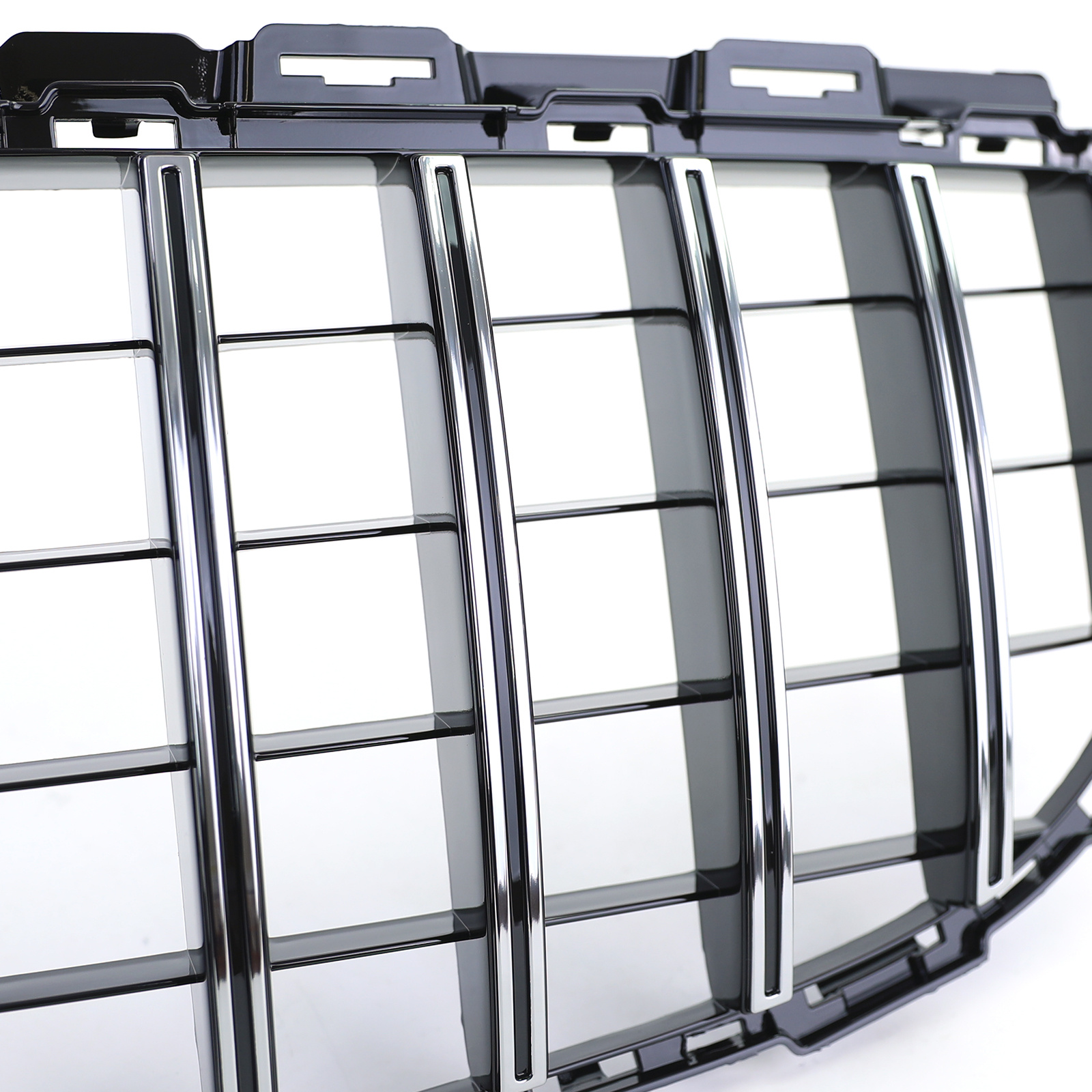 Autogrille - Mercedes C-klasse W205 S205 18-21 - Sport optiek - Zwart glans/chroom