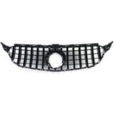 Autogrille geschikt voor Mercedes C-klasse W205 S205 18-21 - Sport optiek - Zwart glans/chroom