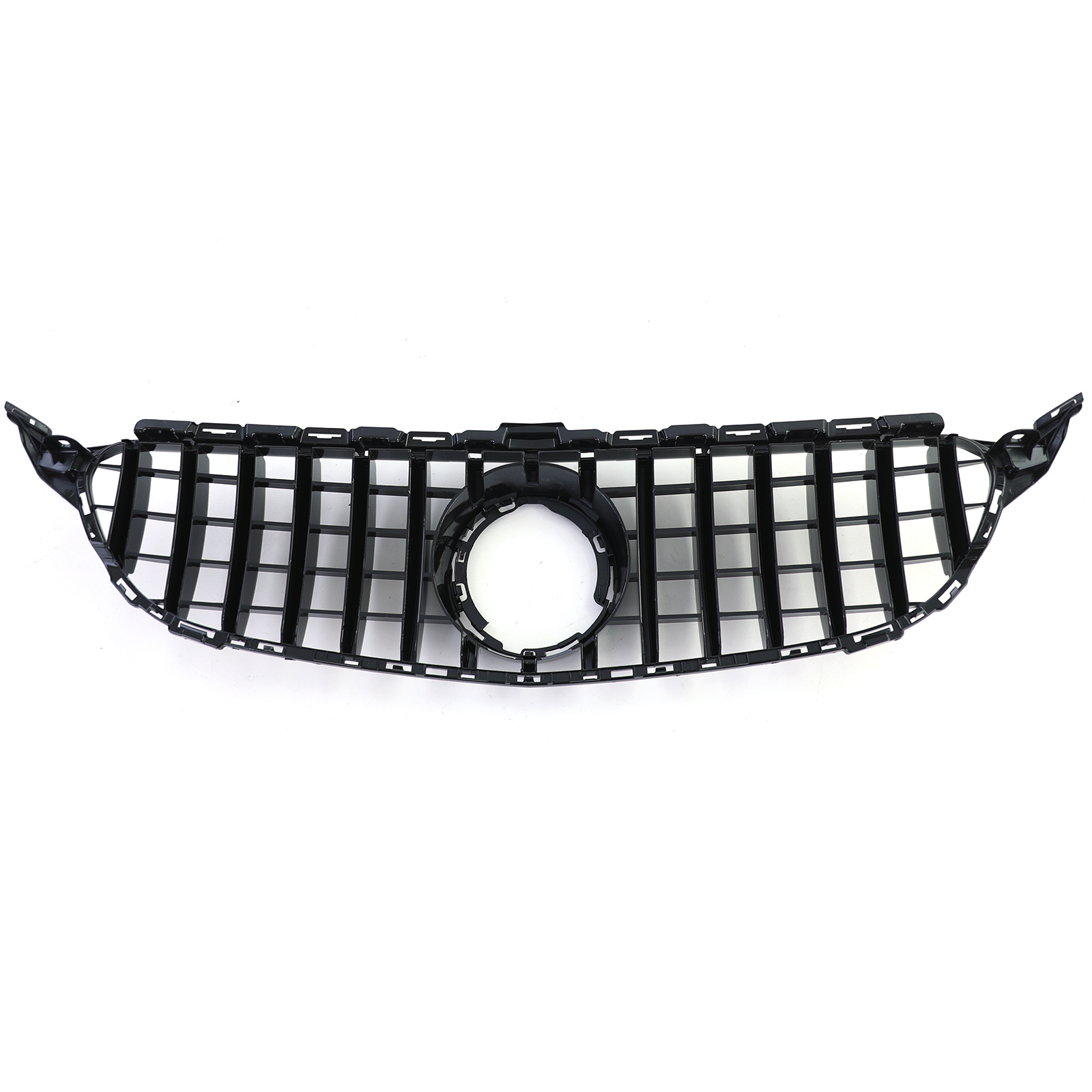 Autogrille geschikt voor Mercedes C-klasse W205 S205 18-21 - Sport optiek - Zwart glans/chroom