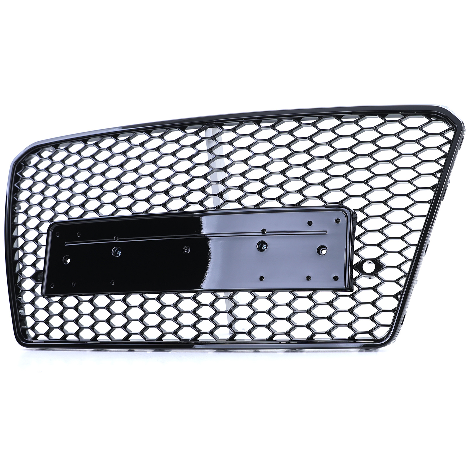 Honingraat grill geschikt voor Audi A7 C7 4G 10-14 - Zwart Glans - Inclusief PDC sensoren