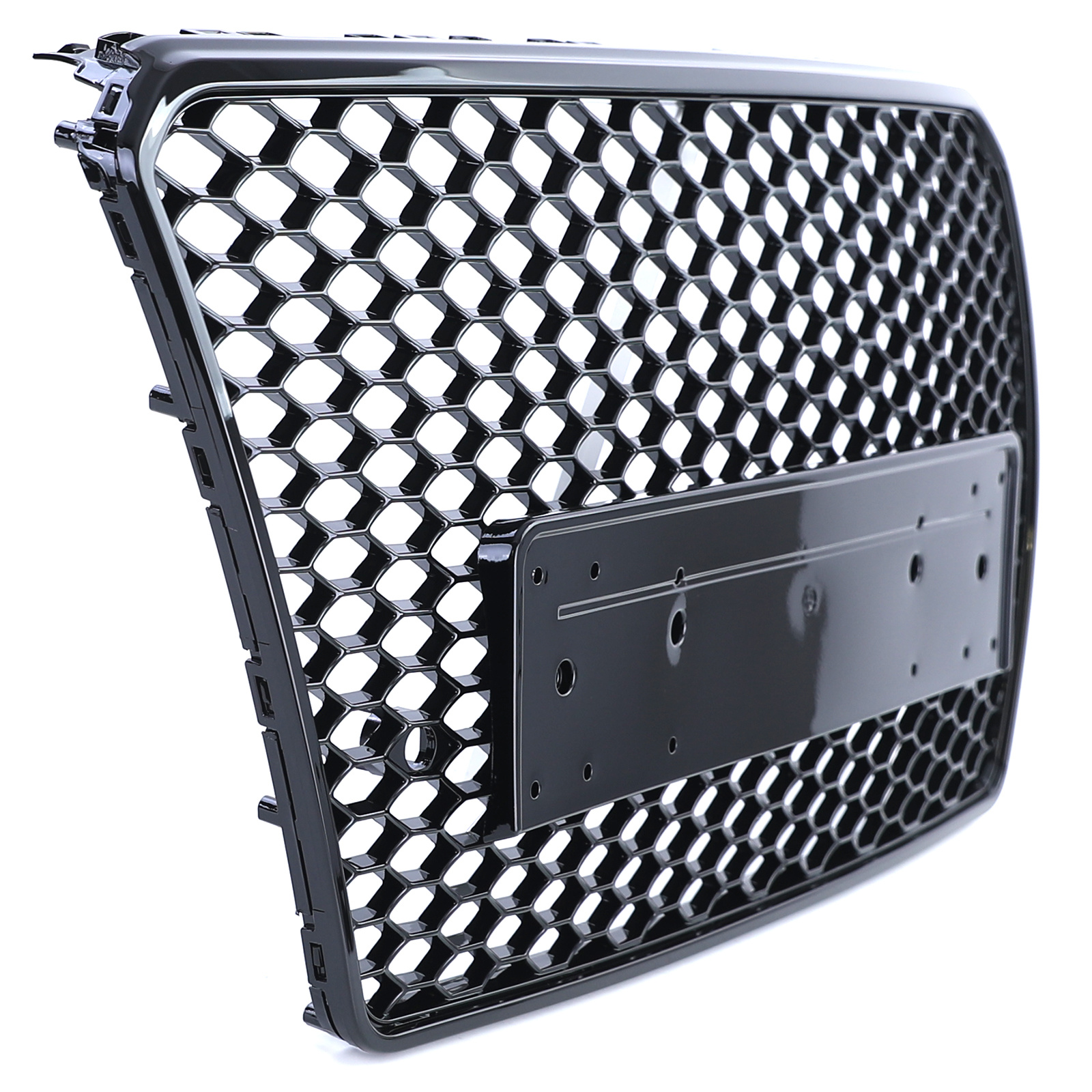 Honingraat grill - Audi A7 C7 4G 10-14 - Zwart Glans - Inclusief PDC sensoren