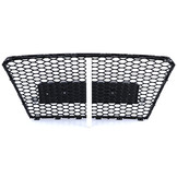 Honingraat grill geschikt voor Audi A7 C7 4G 10-14 - Zwart Glans - Inclusief PDC sensoren