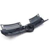 Autogrille - VW Golf 6 GTI - Honingraat rooster - Zwart glanzend met rode bies