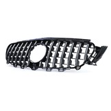Autogrille - geschikt voor Mercedes E-klasse W213 S213 16-21 - Sport GT-optiek - GLANS ZWART/CHROOM