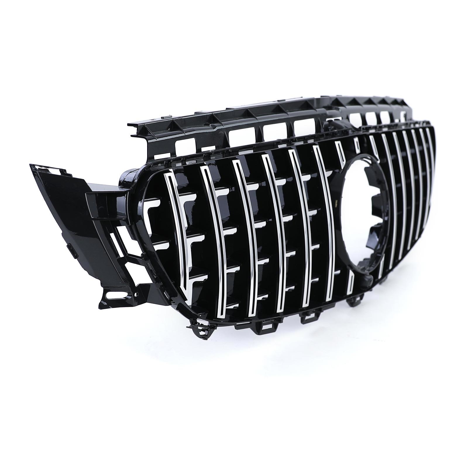 Autogrille - Mercedes E-klasse W213 S213 16-21 - Sport GT-optiek - GLANS ZWART/CHROOM