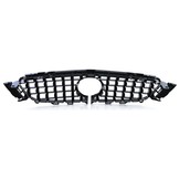 Autogrille - geschikt voor Mercedes E-klasse W213 S213 16-21 - Sport GT-optiek - GLANS ZWART/CHROOM