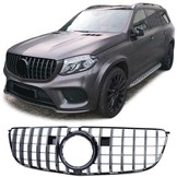 Autogrille - Mercedes GLS X166 15-19 - ZWART GLANS/CHROOM - Sportieve look