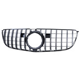 Autogrille geschikt voor Mercedes GLS X166 15-19 - ZWART GLANS/CHROOM - Sportieve look