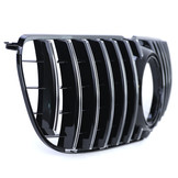 Autogrille geschikt voor Mercedes GLS X166 15-19 - ZWART GLANS/CHROOM - Sportieve look