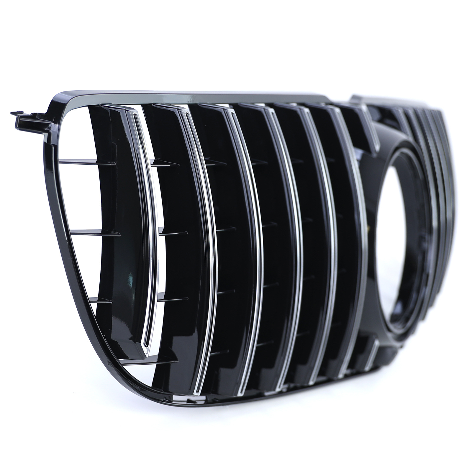 Autogrille geschikt voor Mercedes GLS X166 15-19 - ZWART GLANS/CHROOM - Sportieve look