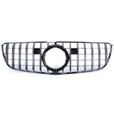 Autogrille geschikt voor Mercedes GLS X166 15-19 - ZWART GLANS/CHROOM - Sportieve look