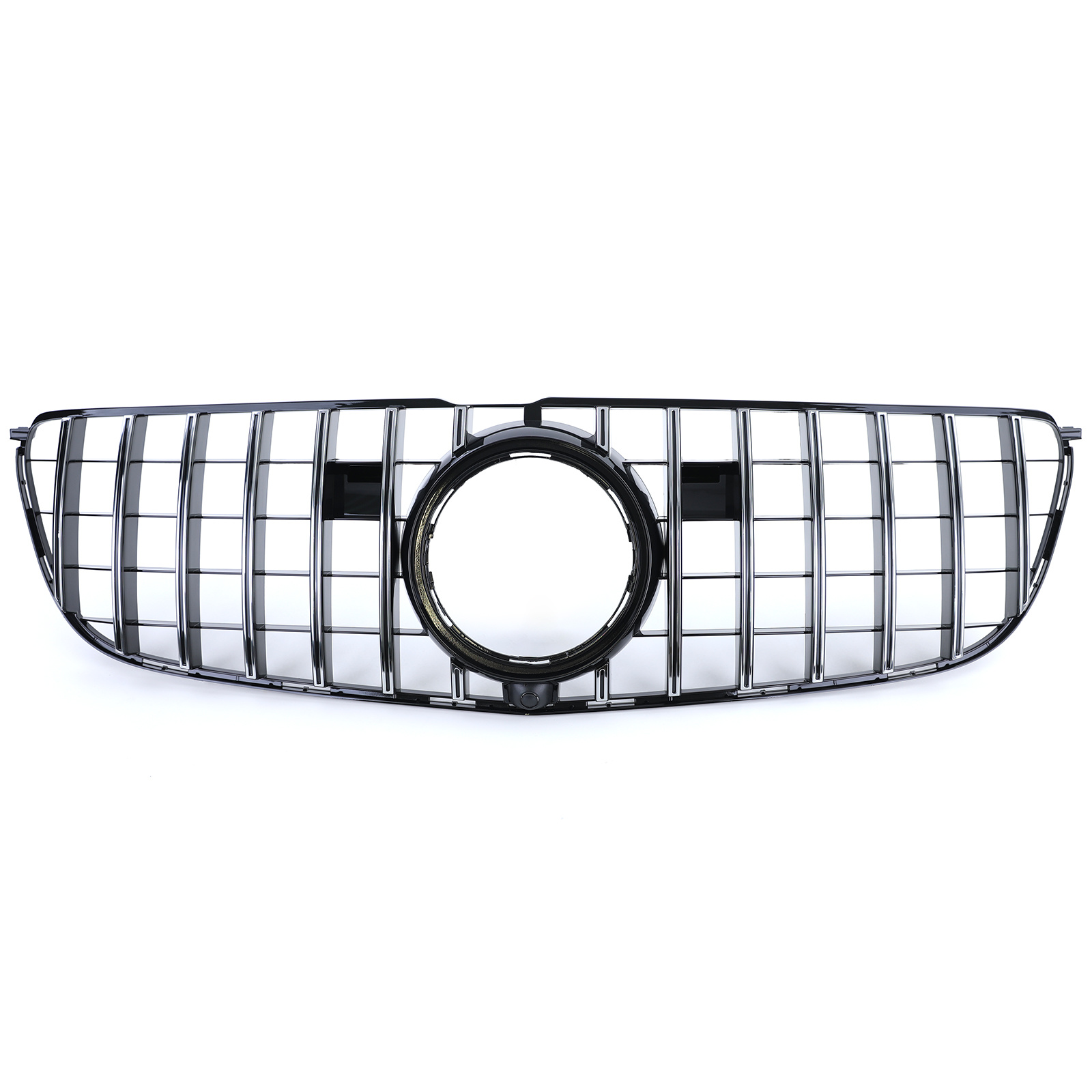 Autogrille geschikt voor Mercedes GLS X166 15-19 - ZWART GLANS/CHROOM - Sportieve look