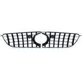 Autogrille geschikt voor Mercedes GLS X166 15-19 - ZWART GLANS/CHROOM - Sportieve look