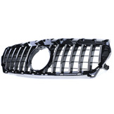 Autogrille geschikt voor Mercedes CLA C117 pre-facelift 13-16 - Chroom/Zwart glans - Sportief ontwerp