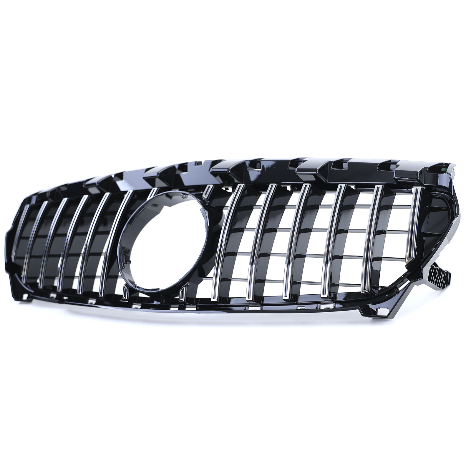Autogrille - Mercedes CLA C117 pre-facelift 13-16 - Chroom/Zwart glans - Sportief ontwerp