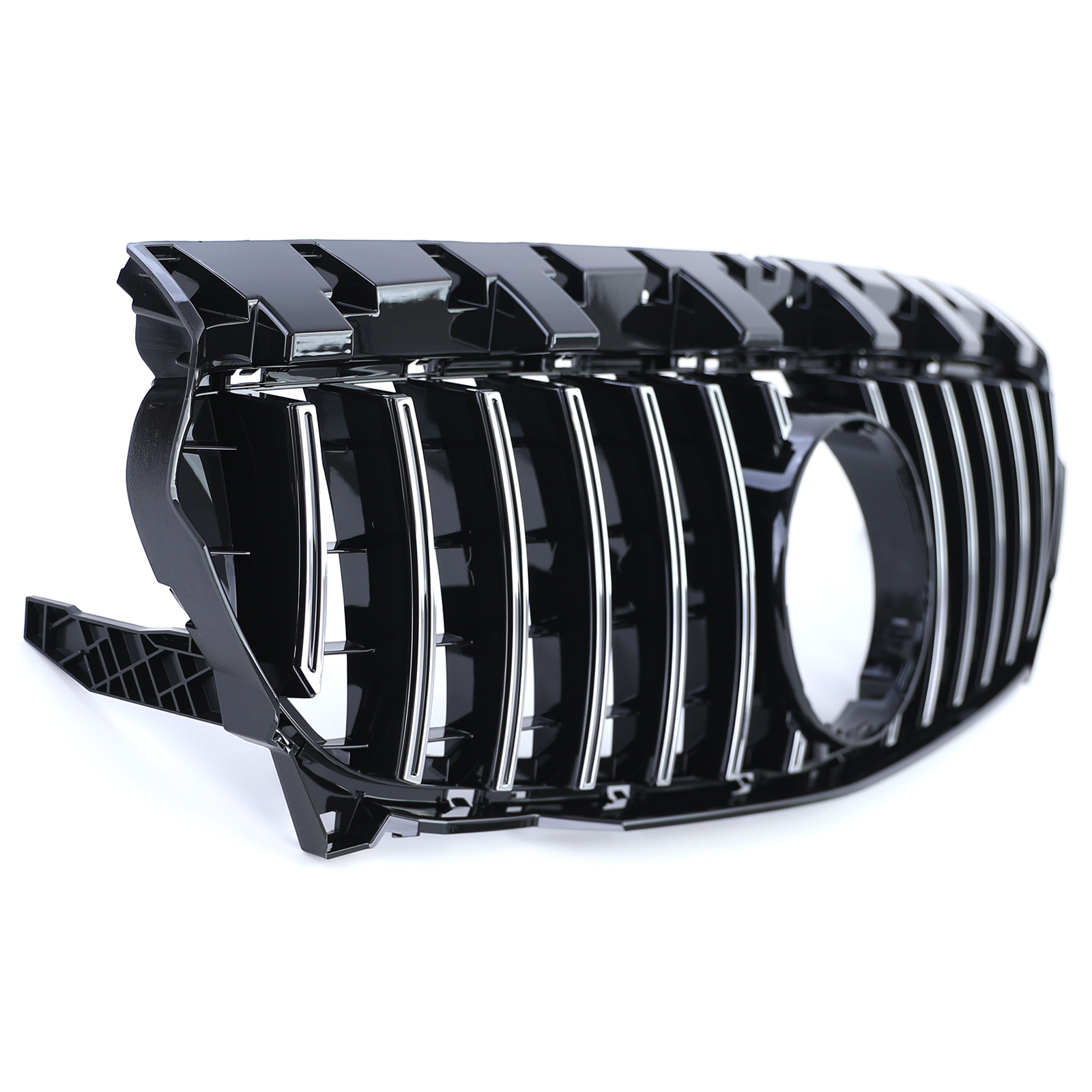 Autogrille geschikt voor Mercedes CLA C117 pre-facelift 13-16 - Chroom/Zwart glans - Sportief ontwerp