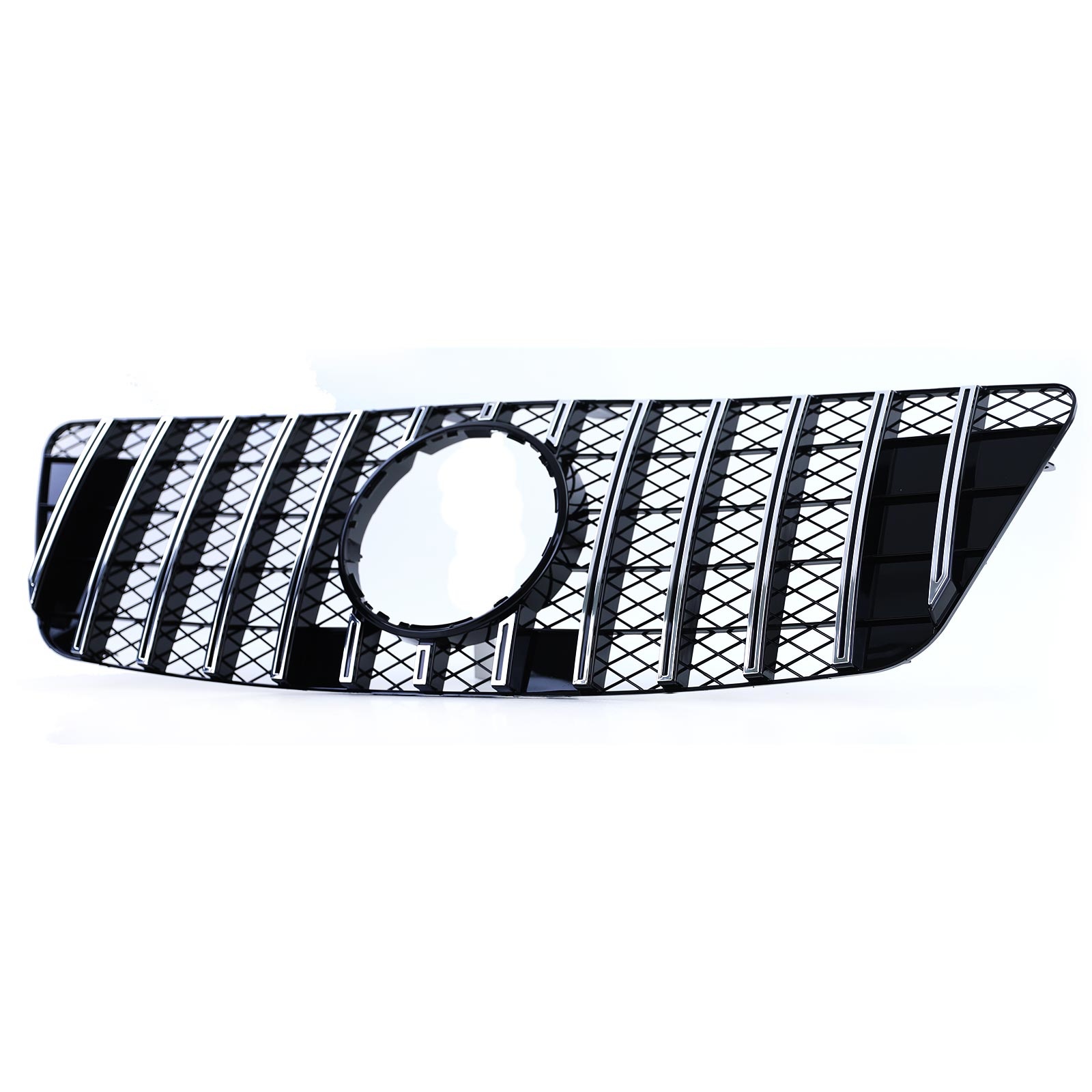Autogrille - geschikt voor Mercedes M klasse ML W164 08-11 - Sport rooster - Zwart chroom