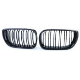 Radiateurgrille geschikt voor BMW 3 Serie E46 01-05 - Dubbele stang - Zwarte glans.