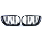 Radiateurgrille - BMW 3 Serie E46 01-05 - Dubbele stang - Zwarte glans.