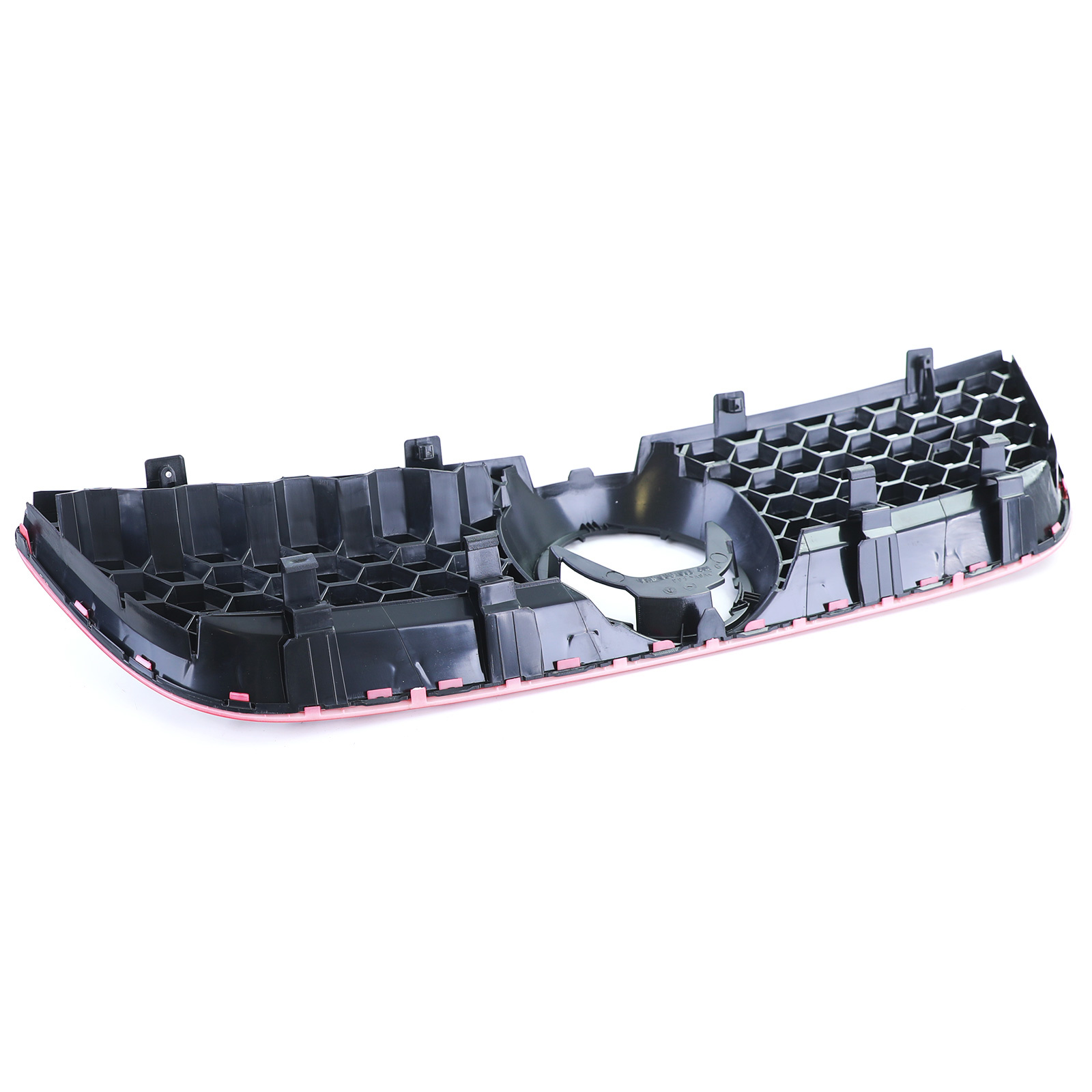 Honingraat grill - VW Polo 9N3 05-09 - Rode rand - Sportief design