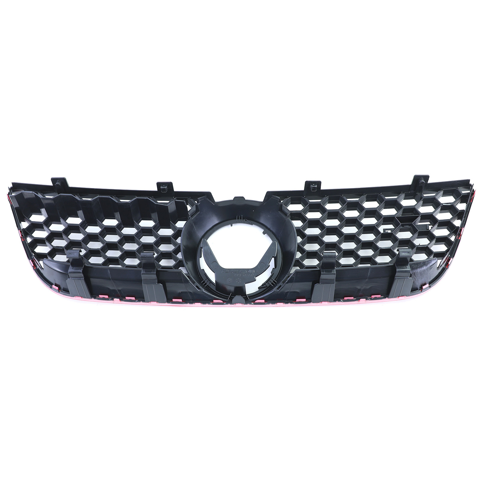 Honingraat grill - VW Polo 9N3 05-09 - Rode rand - Sportief design