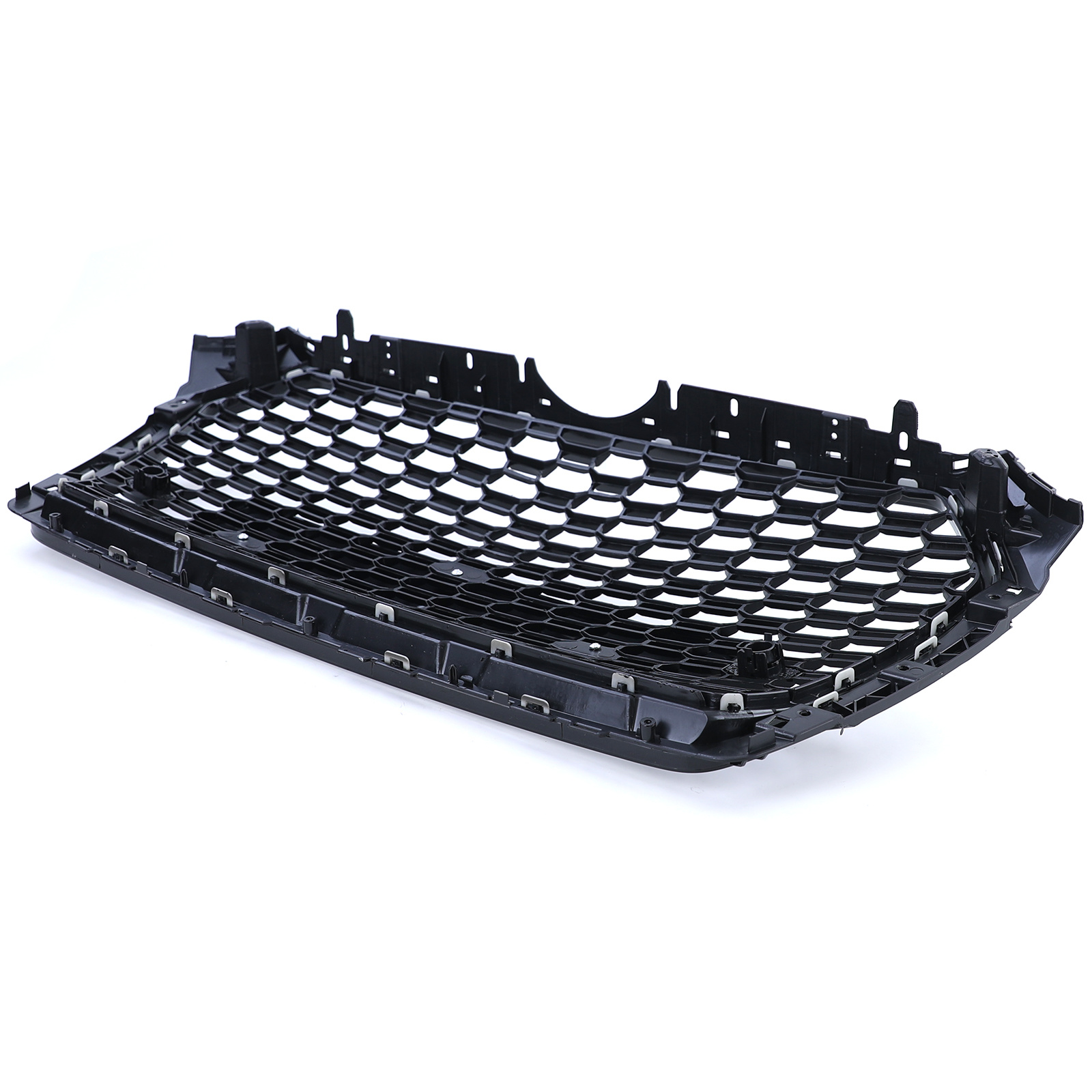 Honingraat grill - Audi A4 B9 8W 15-19 - Zwart glans - Badgeloos & inclusief PDC sensoren.
