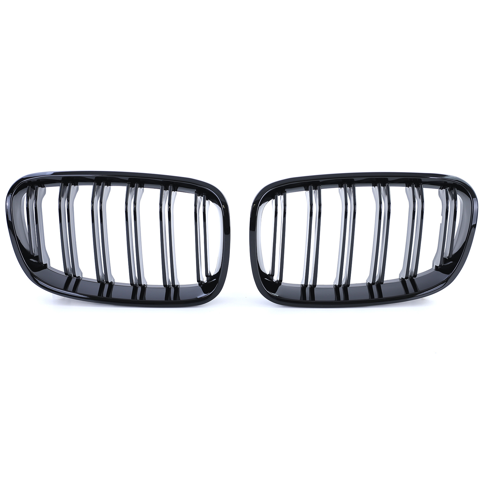Radiateurgrille - BMW 1 Serie F20 F21 10-14 - Dubbele stang - Zwart glans