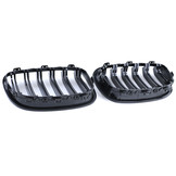 Radiateurgrille - BMW 1 Serie F20 F21 10-14 - Dubbele stang - Zwart glans