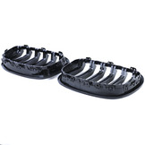 Radiateurgrille - BMW 1 Serie F20 F21 10-14 - Dubbele stang - Zwart glans