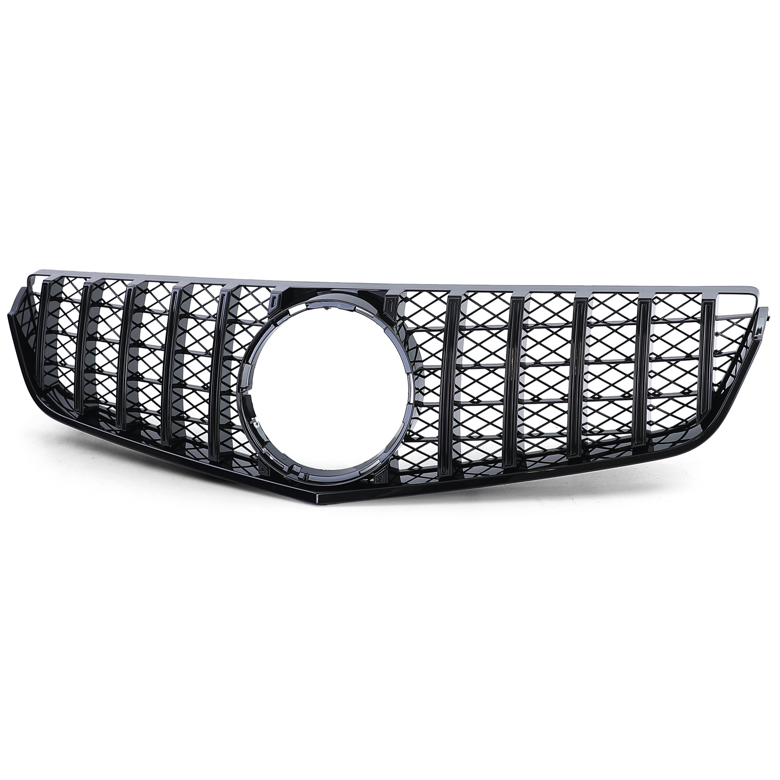 Autogrille geschikt voor Mercedes E Coupe C207 Cabrio A207 09-13 - Sport Optiek - Glanzend Zwart