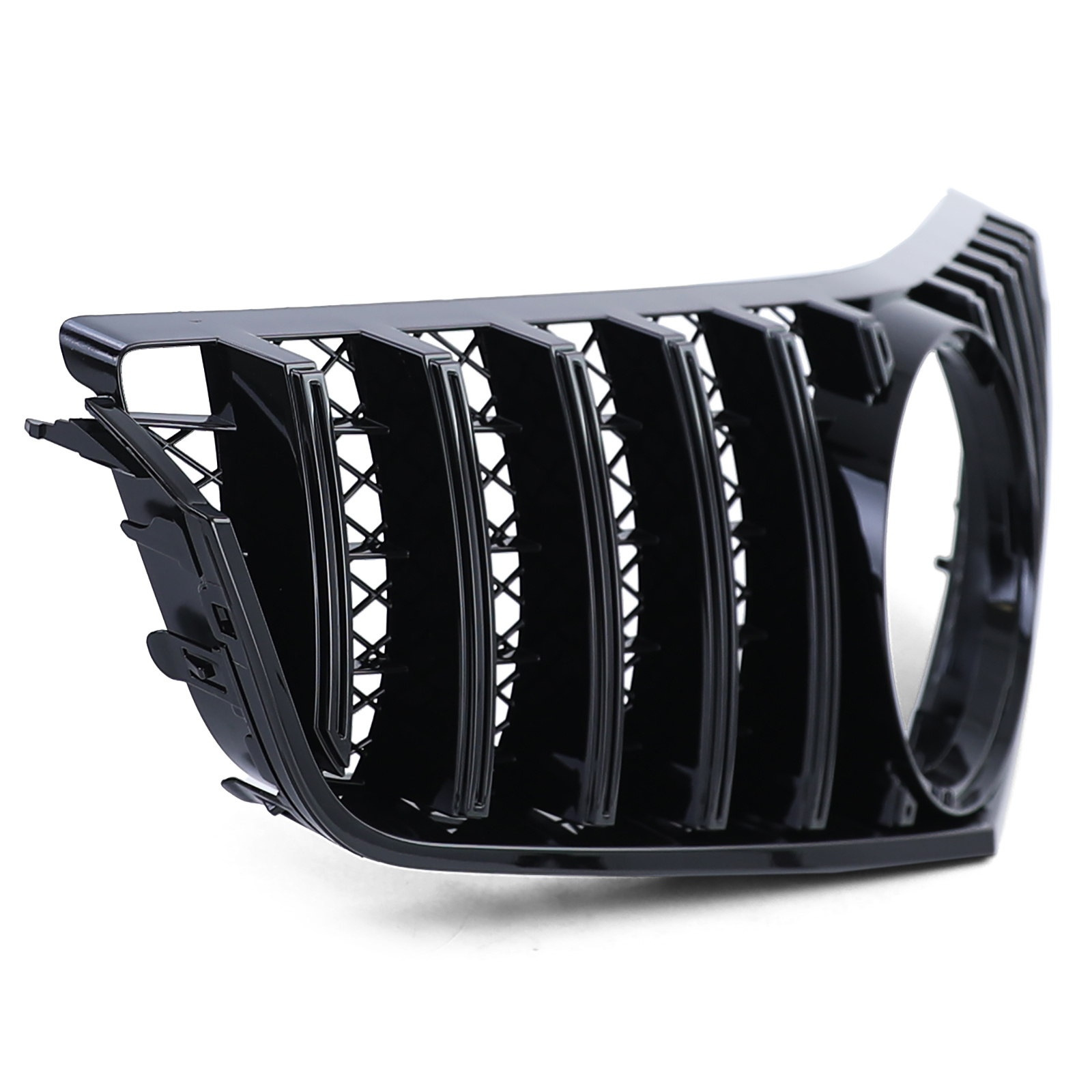 Autogrille geschikt voor Mercedes E Coupe C207 Cabrio A207 09-13 - Sport Optiek - Glanzend Zwart