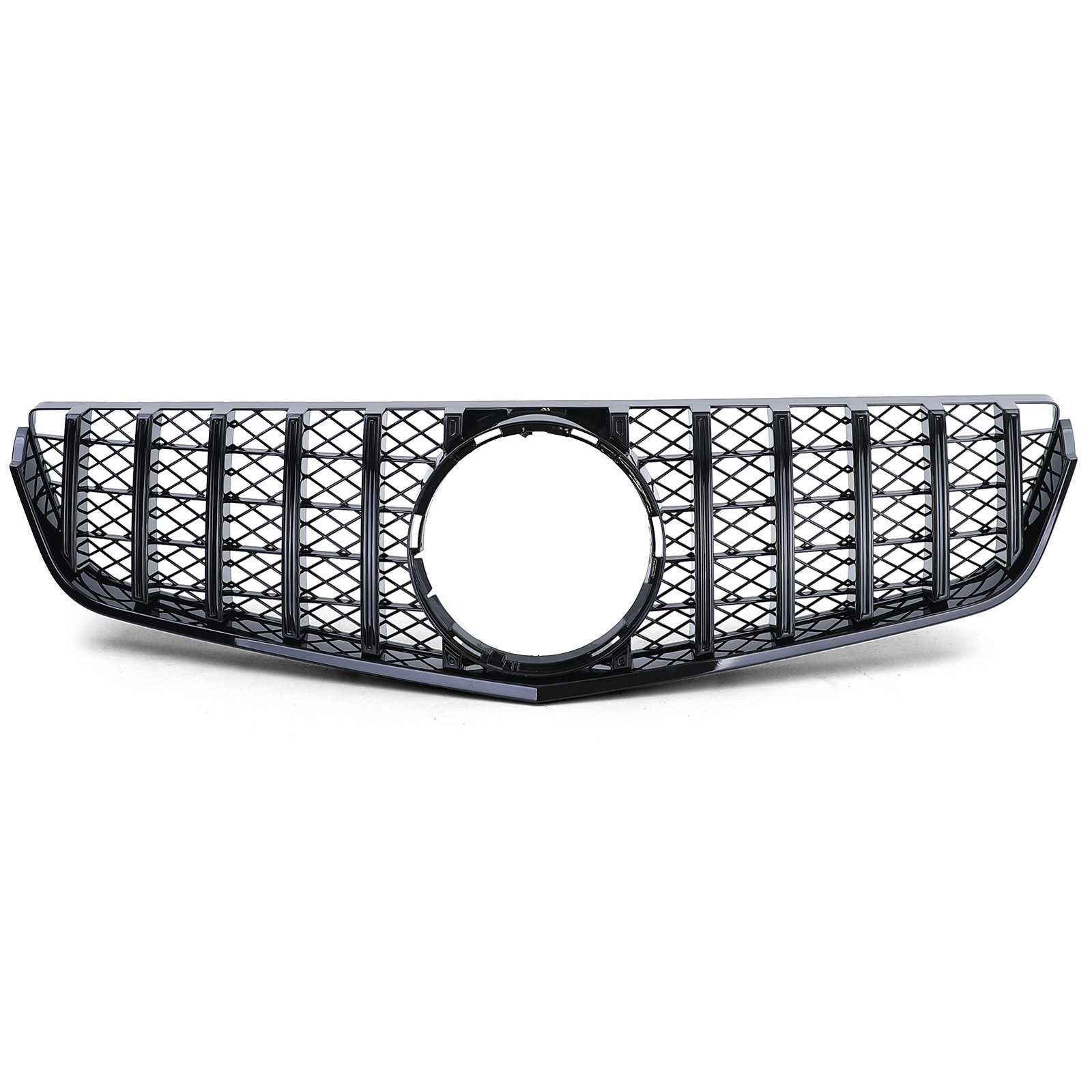 Autogrille geschikt voor Mercedes E Coupe C207 Cabrio A207 09-13 - Sport Optiek - Glanzend Zwart