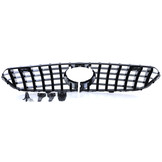 Sportradiateurrooster geschikt voor Mercedes GLC X253 SUV - Glanzend zwart - Incl. houder voor frontcamera