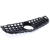 Sportradiateurrooster geschikt voor Mercedes GLC X253 SUV - Glanzend zwart - Incl. houder voor frontcamera