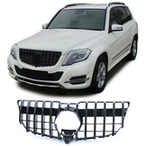 Autogrille geschikt voor Mercedes GLK X204 Facelift 12-15 - Sportieve look - Zwart glans