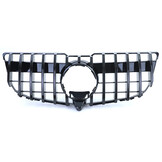 Autogrille geschikt voor Mercedes GLK X204 Facelift 12-15 - Sportieve look - Zwart glans