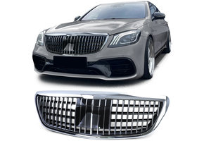 Autogrille geschikt voor Mercedes S-klasse W222 13-20 - Sport MB-optiek - chroom