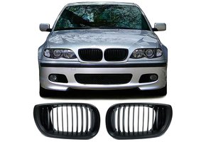 Autogrille geschikt voor BMW E46 Sedan Touring 01-05 - Sportieve look - Performance zwart