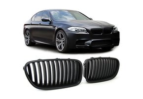 Autogrille geschikt voor BMW F10 F11 Sedan Touring - Sportieve look - Performance zwart mat