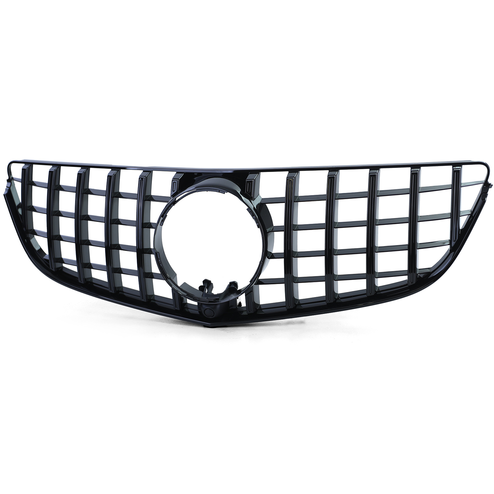 Autogrille - Mercedes E Cabrio A207 Coupe C207 13-17 - sport optiek - zwarte glans