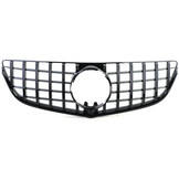 Autogrille geschikt voor Mercedes E Cabrio A207 Coupe C207 13-17 - sport optiek - zwarte glans