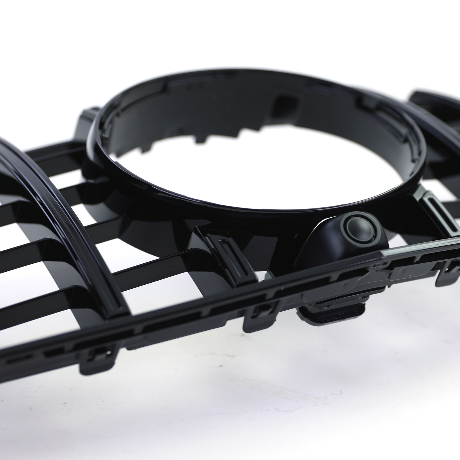 Autogrille geschikt voor Mercedes E Cabrio A207 Coupe C207 13-17 - sport optiek - zwarte glans