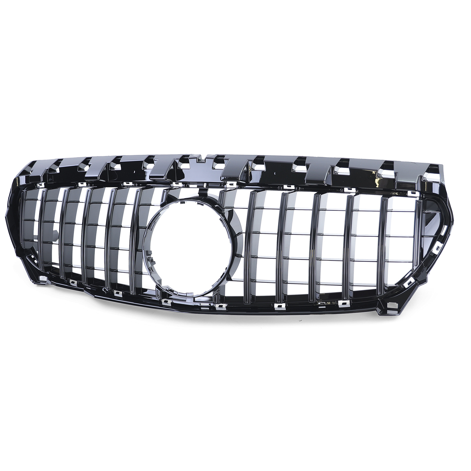 Autogrille - Mercedes CLA C117 Pre Facelift - Sport optiek - Glanzend zwart