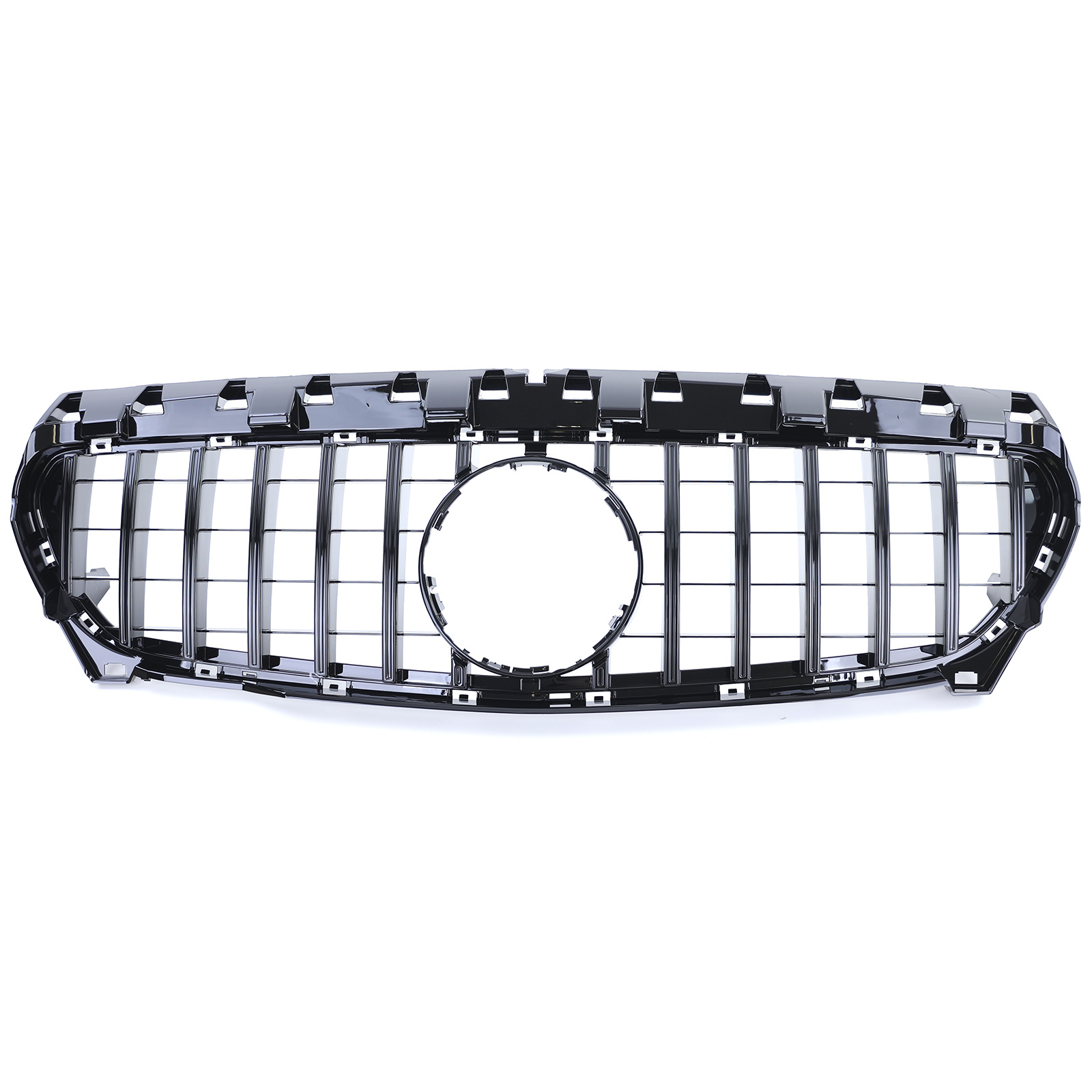 Autogrille - Mercedes CLA C117 Pre Facelift - Sport optiek - Glanzend zwart
