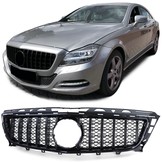 Autogrille geschikt voor Mercedes CLS C218 11-14 - Sport Optiek - Glanzend Zwart
