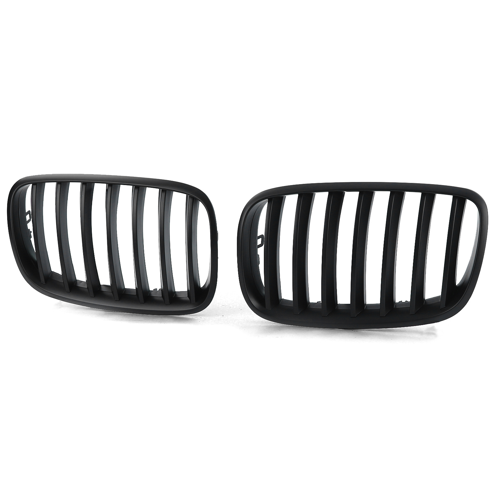 Autogrille - geschikt voor BMW X5 E70 X6 E71 06-13 - Sportieve look - Mat zwart